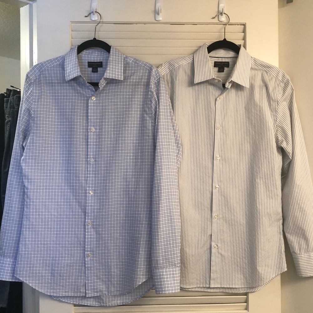 TWO Banana Republic Dress Shirts